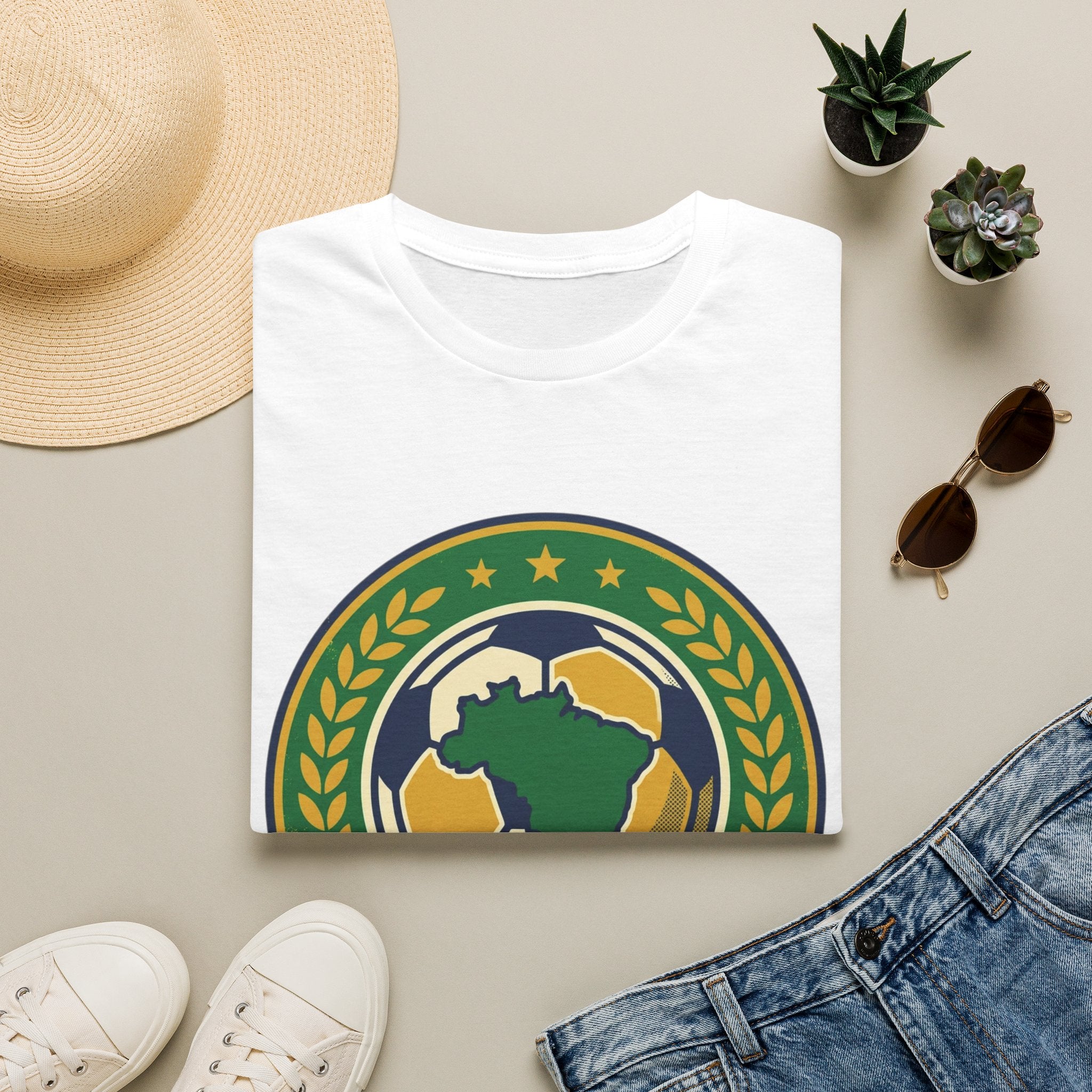 Brazil Soccer Crest T-Shirt — World Cup Football Fan Tee