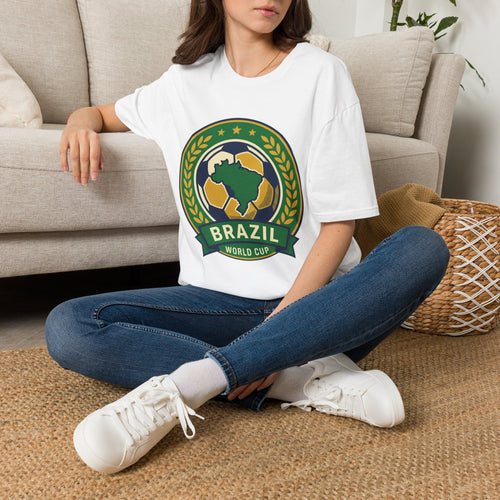 Brazil Soccer Crest T-Shirt — World Cup Football Fan Tee