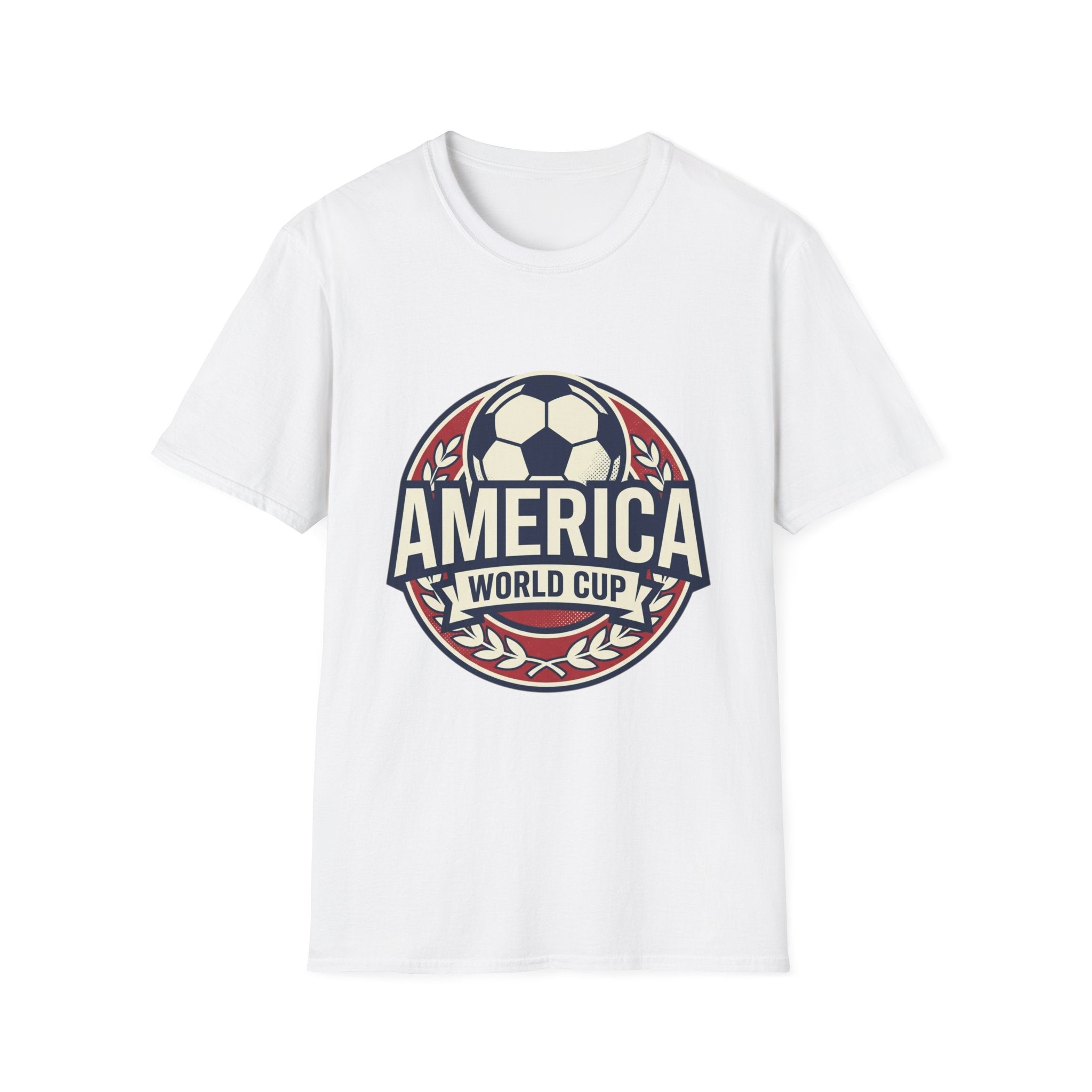 America World Cup Soccer T-Shirt — Retro Soccer Emblem Tee