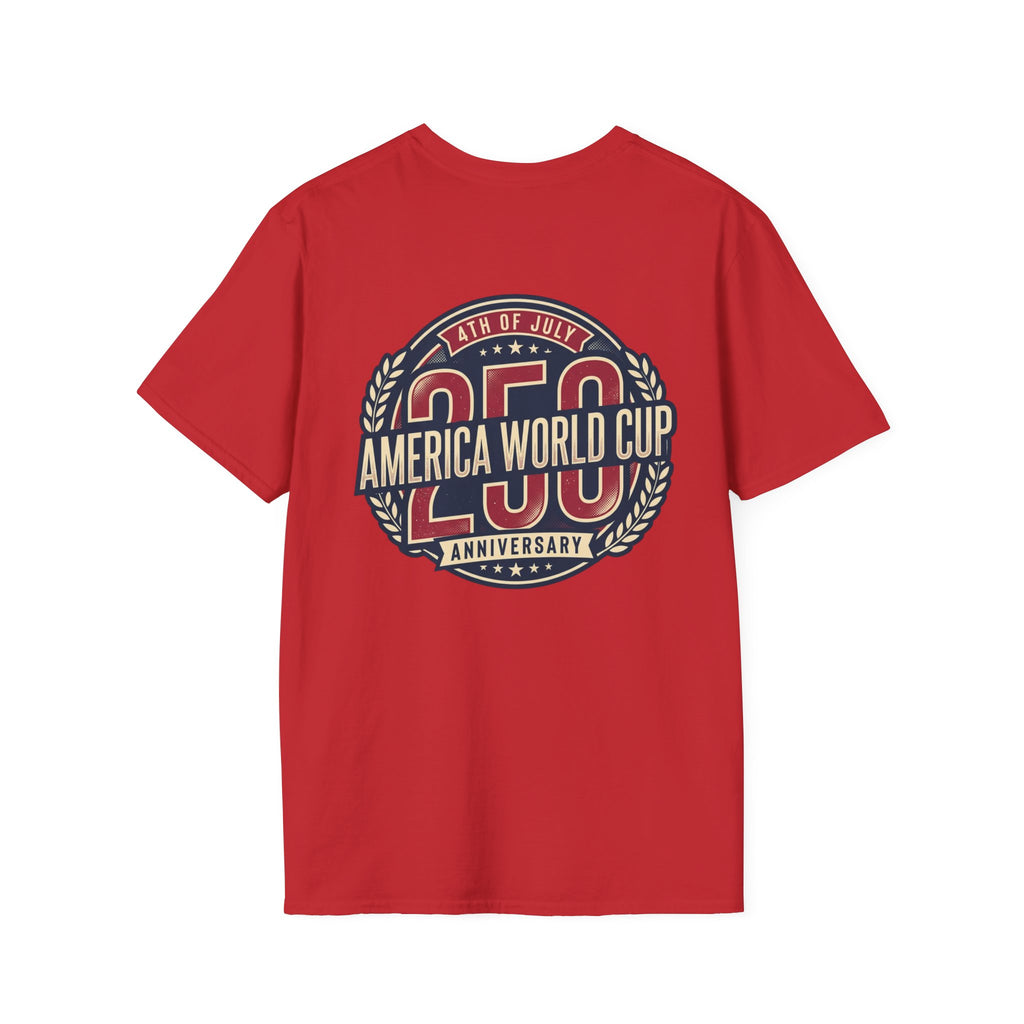 America World Cup Soccer T-Shirt — Retro Soccer Emblem Tee