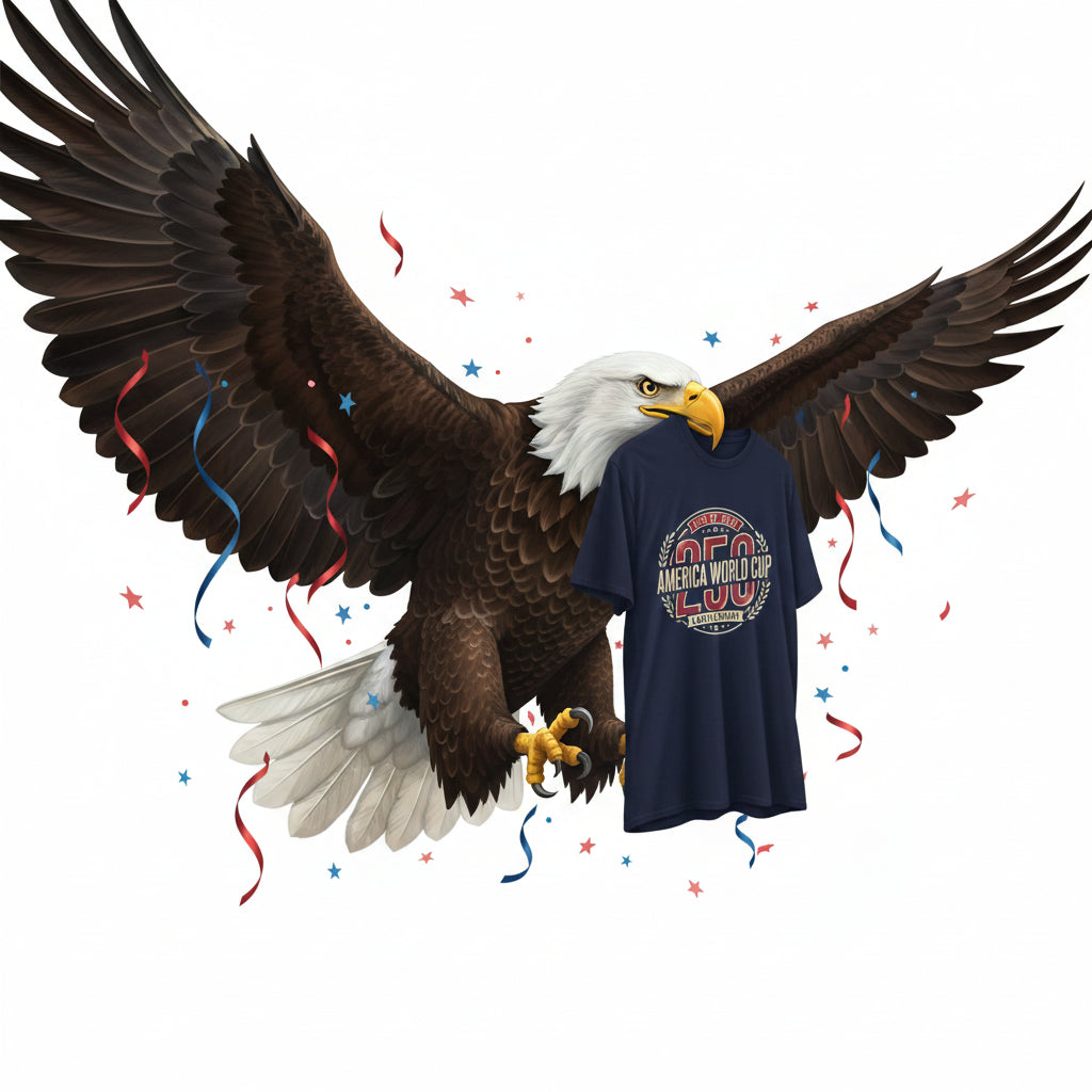 America World Cup Soccer T-Shirt — Retro Soccer Emblem Tee